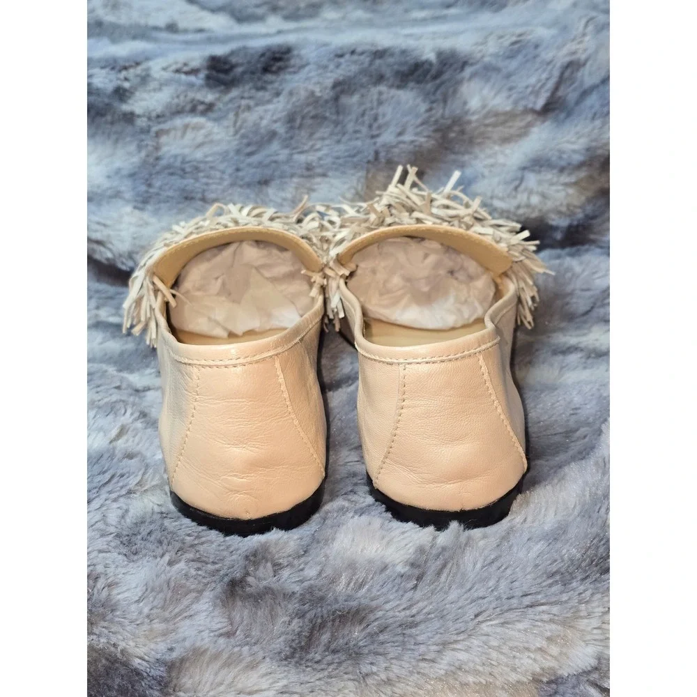 NWB‎ Ron White Landrey Nappa Suede and Leather Pom Loafers Blush EU 39 / 8.5